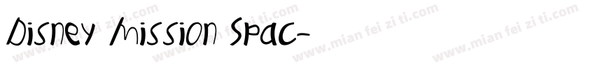Disney Mission Spac字体转换